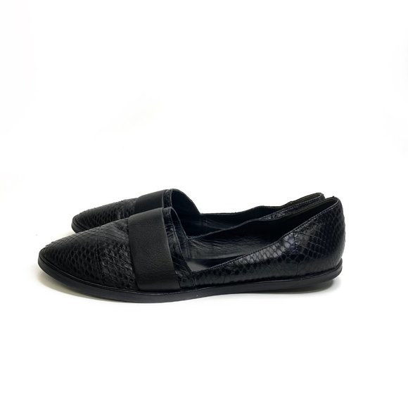 VINCE Mason 2 Landsnake Leather Flats #954 - Picture 6 of 12